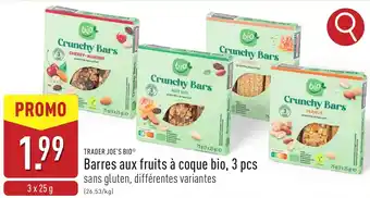 ALDI Barres aux fruits à coque bio aanbieding