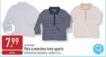 ALDI Up2fashion polo à manches trois quarts aanbieding