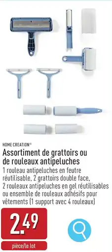 ALDI Home creation assortiment de grattoirs ou de rouleaux antipeluches 1 rouleau antipeluches aanbieding