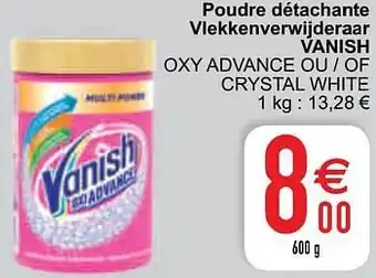 Cora Poudre détachante vlekkenverwijderaar vanish 600g aanbieding