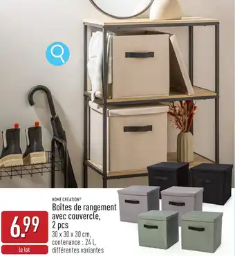 ALDI Home creation boîtes de rangement avec couvercle aanbieding