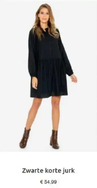 Bel en Bo Zwarte korte jurk aanbieding