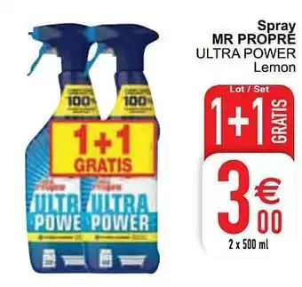 Cora Spray mr propre ultra power 500ml aanbieding