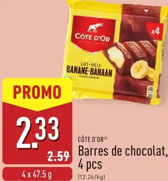 ALDI Côte d'or barres de chocolat aanbieding