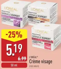 ALDI L'oréal crème visage aanbieding