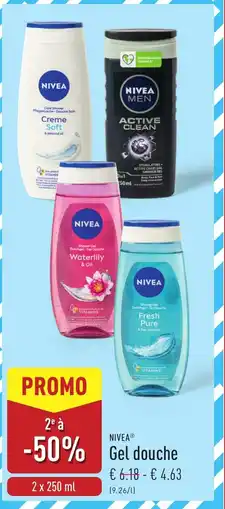 ALDI Nivea gel douche aanbieding