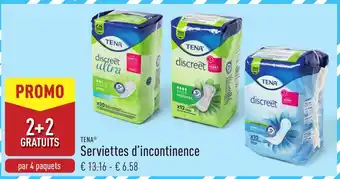 ALDI Tena serviettes d'incontinence aanbieding