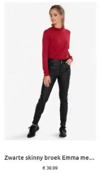 Bel en Bo Zwarte skinny broek Emma me... aanbieding