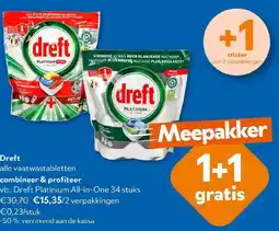 OKay Dreft alle vaatwastabletten aanbieding