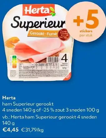 OKay Herta ham Superieur gerookt aanbieding