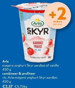 OKay Arla magere yoghurt Skyr aardbei of vanille aanbieding