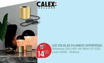 Bouwcenter Frans Vlaeminck Led volglas filament kopspiegel aanbieding