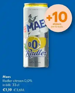 OKay Maes Radler citroen 0,0% in blik aanbieding