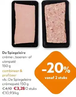 OKay De Spiegeleire crème-, boeren- of uienpaté aanbieding