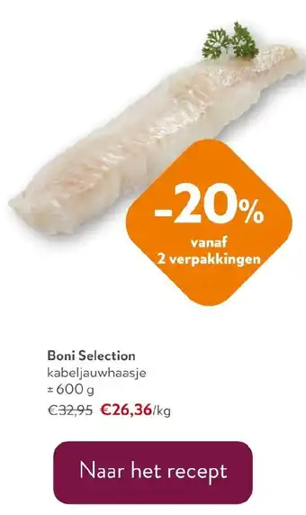 OKay Boni Selection kabeljauwhaasje aanbieding