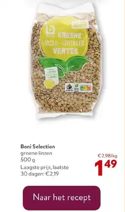 OKay Boni Selection groene linzen aanbieding