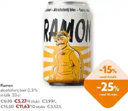 OKay Ramon alcoholvrij bier 0,3% in blik aanbieding