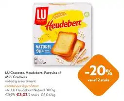 OKay LU Cracotte Heudebert Parovita of Mini Crackers aanbieding