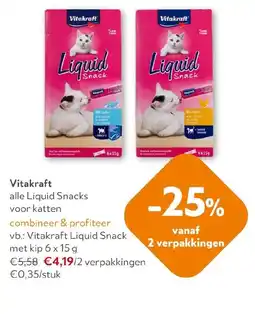 OKay Vitakraft liquid snack met kip aanbieding