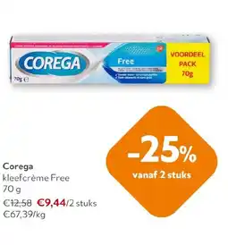 OKay Corega kleefcrème free aanbieding