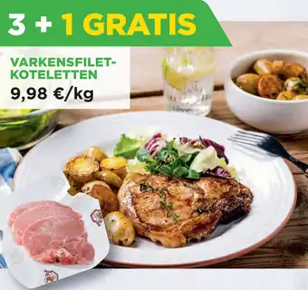 Renmans Varkensfilet- koteletten aanbieding