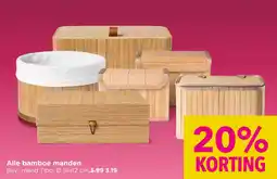 Xenos Alle bamboe manden aanbieding