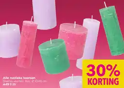 Xenos Alle rustieke kaarsen aanbieding