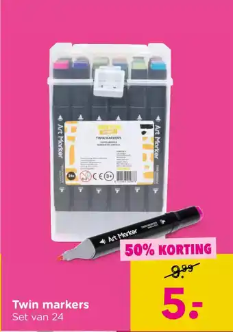 Xenos Twin markers aanbieding