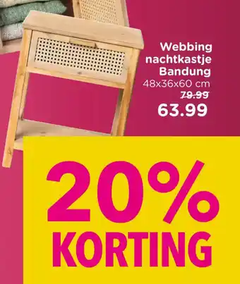 Xenos Webbing nachtkastje bandung aanbieding