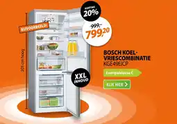 Expert Bosch koel vriescombinatie KGE49EICP aanbieding