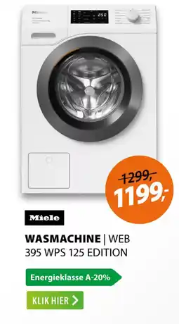 Expert Miele wasmachine web 395 WPS 125 edition aanbieding