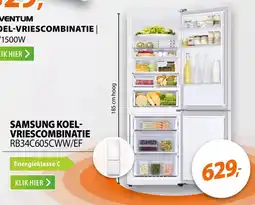 Expert Samsung koel vriescombinatie RB34C605CWW/EF aanbieding