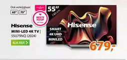 Expert Hisense mini LED 4K TV  55U79NQ 2024 aanbieding