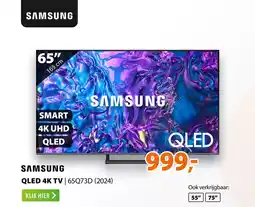 Expert Samsung QLED 4K TV  65Q73D 2024 aanbieding