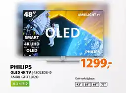 Expert Philips OLED 4K TV  480LED849 ambilight 2024 aanbieding