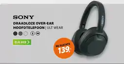 Expert Sony draadloze over ear hoofdtelefoon ULT wear aanbieding