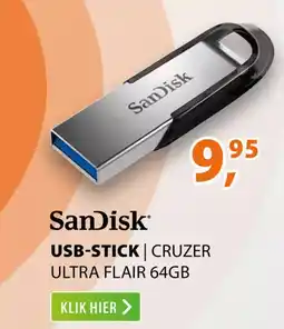 Expert Sandisk USB stick cruzer ultra flair aanbieding