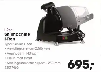 Hanos I-ron snijmachine aanbieding