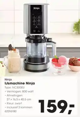 Hanos Ninja IJsmachine Ninja NC300EU aanbieding