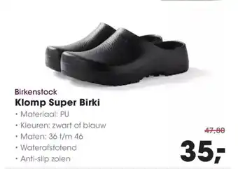 Hanos Birkenstock klomp super birki aanbieding