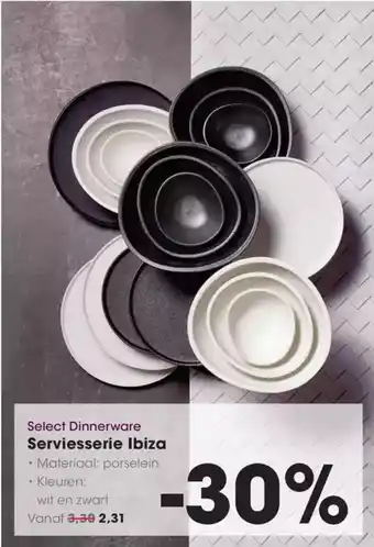 Hanos Select dinnerware serviesserie ibiza aanbieding