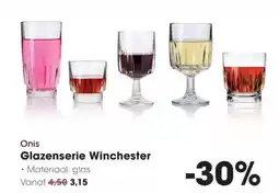 Hanos Onis glazenserie winchester aanbieding