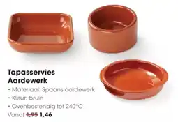 Hanos Tapasservies Aardewerk aanbieding