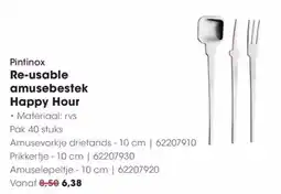 Hanos Pintinox re-usable amusebestek happy hour aanbieding