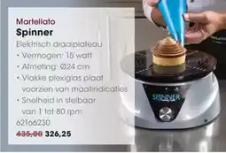 Hanos Martellato spinner aanbieding
