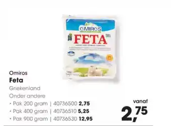 Hanos Omiros feta aanbieding