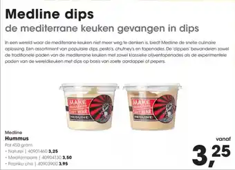 Hanos Medline hummus aanbieding