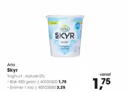 Hanos Arla skyr yoghurt  naturel 0% aanbieding