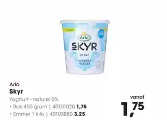 Hanos Arla skyr yoghurt  naturel 0% aanbieding