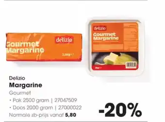 Hanos Delizio margarine gourmet aanbieding